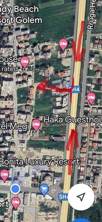 Apartament 1+1 Ne Golem Apartment Golem  Albania